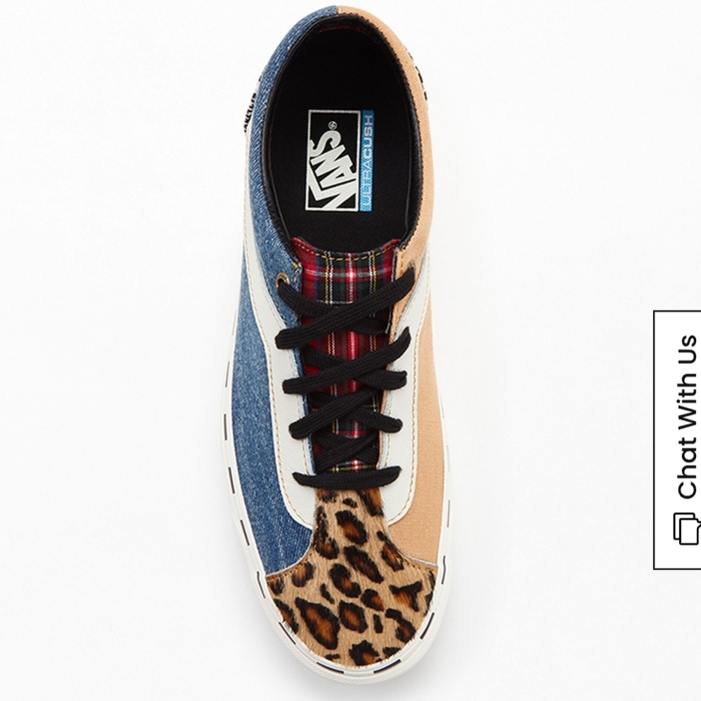 STUNNING BOLD NI BENDER DENIM/LEOPARD PRINT SHOES